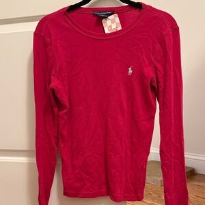 Ralph Lauren Sport Bold Pink Cotton Top